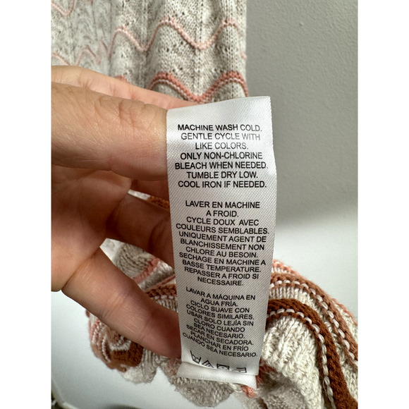 Splendid Sleeveless Linen Blend Open Knit Bohemian Quiet Luxury Coastal Tunic M - Picture 5 of 7